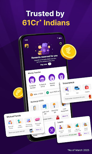 PhonePe UPI, Payment, Recharge screenshot
