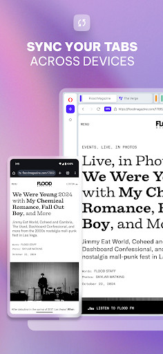 Opera browser with AI & VPN screenshot