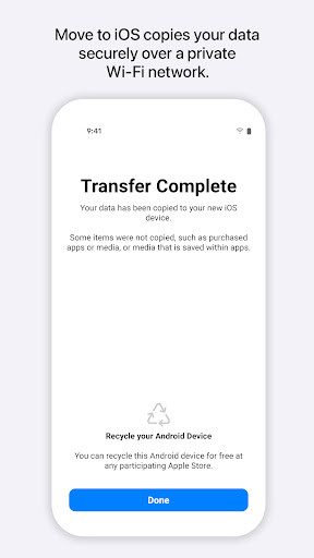 Move to iOS screenshot