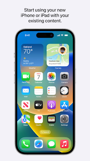 Move to iOS screenshot