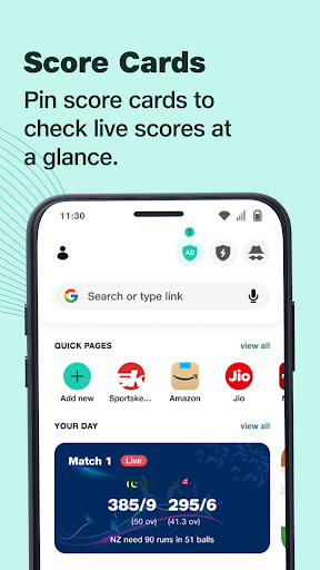 JioSphere: Web Browser screenshot